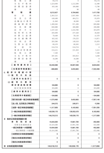正味財産増減計算書
