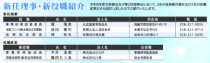 新任理事・新役職紹介